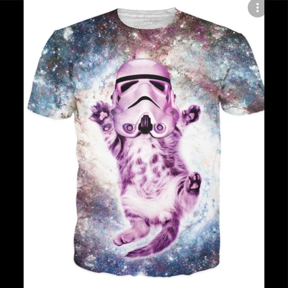 Cat Trooper Tee Shirt, sz L